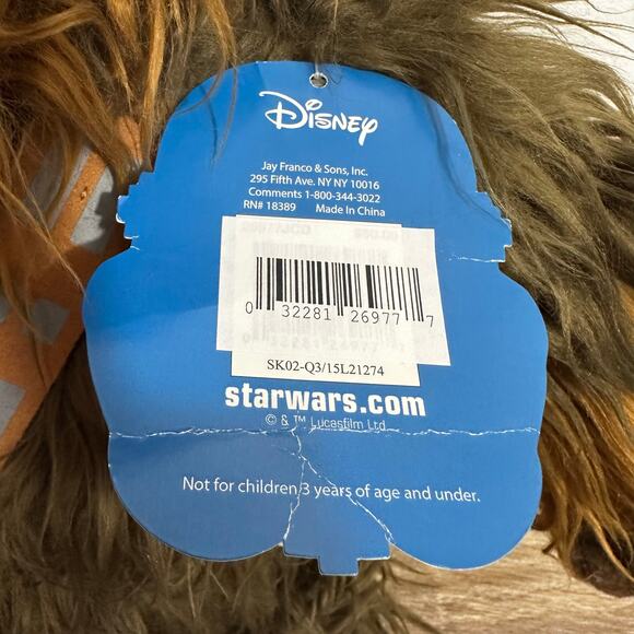 Star Wars Disney Large Chewbacca Plush 23" Wookie Chewie Disney Stuffed Animal - Picture 8 of 9